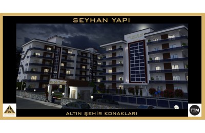 ALTINŞEHİR KONAKLARI GECE MANZARASI