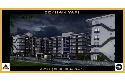 ALTINŞEHİR KONAKLARI GECE MANZARASI