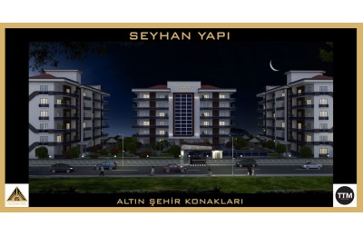 ALTINŞEHİR KONAKLARI GECE MANZARASI